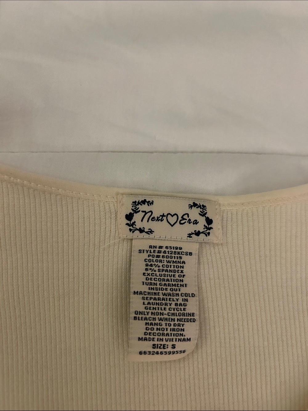 Y2K beaded Henley - Picture 2 of 6